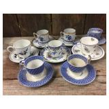 8 Vintage Spode Copeland England Demitasse Cups & Saucers