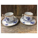 8 Vintage Spode Copeland England Demitasse Cups & Saucers