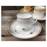 8 Vintage Spode Copeland England Demitasse Cups & Saucers