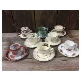 8 Vintage Spode Copeland England Demitasse Cups & Saucers