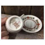 8 Vintage Spode Copeland England Demitasse Cups & Saucers