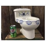 Vintage Porcelain Miniature Salesman Sample Toilet by Sadosa Standard
