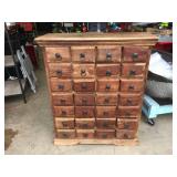 Early Antique 28 Drawer Apothecary Cabinet