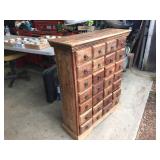 Early Antique 28 Drawer Apothecary Cabinet