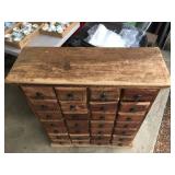 Early Antique 28 Drawer Apothecary Cabinet