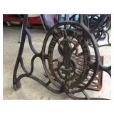 Antique Cast Signer Sewing Machine Base/Steampunk Table