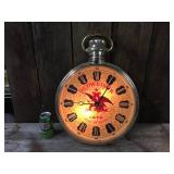 Vintage Budweiser "Grandfather Watch" Lightup Clock