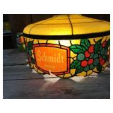 Vintage Schmidt Beer Hanging Light