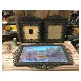 3 Vintage Grain Belt Picture Frames