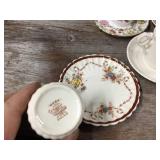 8 Vintage Spode Copeland England Demitasse Cups & Saucers