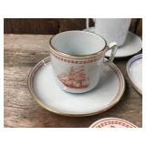 6 Vintage Spode Copeland England Demitasse Cups & Saucers