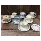 7 Vintage Spode Copeland England Demitasse Cups & Saucers