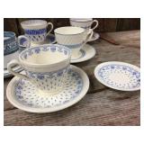 7 Vintage Spode Copeland England Demitasse Cups & Saucers