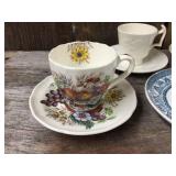 7 Vintage Spode Copeland England Demitasse Cups & Saucers