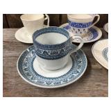 7 Vintage Spode Copeland England Demitasse Cups & Saucers