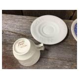7 Vintage Spode Copeland England Demitasse Cups & Saucers