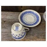 7 Vintage Spode Copeland England Demitasse Cups & Saucers