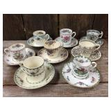 8 Vintage Spode Copeland England Demitasse Cups & Saucers