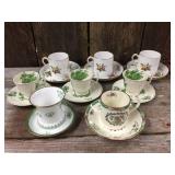 8 Vintage Spode Copeland England Demitasse Cups & Saucers