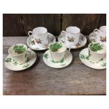 8 Vintage Spode Copeland England Demitasse Cups & Saucers