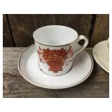 Vintage Spode Copeland England Demitasse Cups & Saucers
