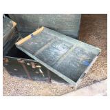Antique Travel Trunk With Insert