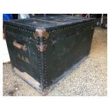 Antique Travel Trunk With Insert