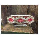 Vintage Grain Belt Beer Light-Up Register Top Sign