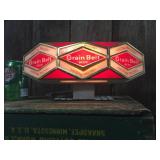 Vintage Grain Belt Beer Light-Up Register Top Sign