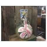 Vintage Oriental Hand Painted Dragon Vase