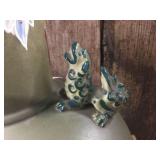 Vintage Oriental Hand Painted Dragon Vase