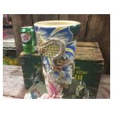 Vintage Oriental Hand Painted Dragon Vase