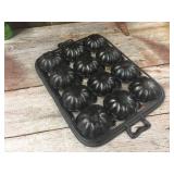 Vintage Cast Iron Turks Head Muffin Pan