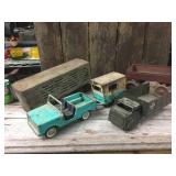 Group Vintage Pressed Steel Toys