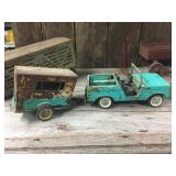 Group Vintage Pressed Steel Toys