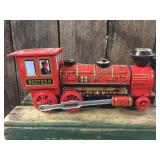 Vintage Trade Mark Modern Toys Battery Op Tin Train