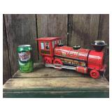 Vintage Trade Mark Modern Toys Battery Op Tin Train