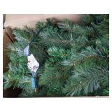 Lovely 7.5 ft Boulder Mountain Pine Pre-Lit Christmas Tree and Two Tree Skirts