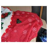 Lovely 7.5 ft Boulder Mountain Pine Pre-Lit Christmas Tree and Two Tree Skirts