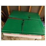 Lot of Two Christmas Storage Boxes with Loads of Gift Wrapping Supplies