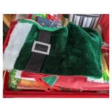 Lot of Two Christmas Storage Boxes with Loads of Gift Wrapping Supplies