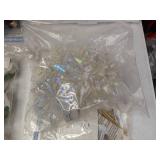 Christmas Decor Lot: Ornaments, Stockings, Kitchen Decor, Snowflake Ceramic Platter, and More