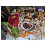 Lot of Fun Fall Decor: Thanksgiving Turkey Platter, Rope Lights, Scarecrow, and More!