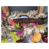 Lot of Fun Fall Decor: Thanksgiving Turkey Platter, Rope Lights, Scarecrow, and More!