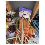 Lot of Fun Fall Decor: Thanksgiving Turkey Platter, Rope Lights, Scarecrow, and More!