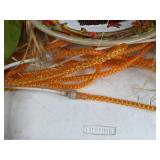 Lot of Fun Fall Decor: Thanksgiving Turkey Platter, Rope Lights, Scarecrow, and More!