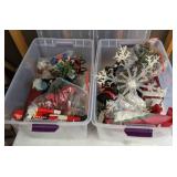 Christmas Decor Lot: Nutcracker, Snowflakes, Village Houses and More