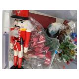 Christmas Decor Lot: Nutcracker, Snowflakes, Village Houses and More