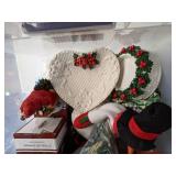 Christmas Decor Lot: Nutcracker, Snowflakes, Village Houses and More