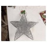 Christmas Decor Lot: JOY Stocking Holders, Ornaments, Table Settings, & More
